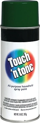 Rust-Oleum 55271830 Touch 'N Tone Spray Paint, Gloss Hunter Green, 10 Oz