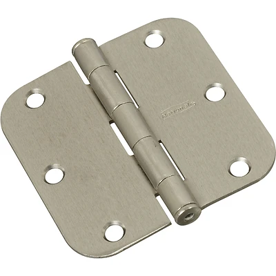 National Hardware N830-242 Door Hinge, Satin Nickel, 3-1/2 In.