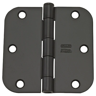Residential Hinge, Oil-Rubbed Bronze, 3-1/2 In., 12-Pk.