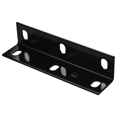 Corner Brace, Black, 2.1 x 9 x 1/8 In.