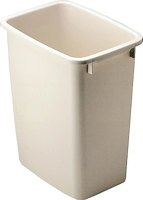 Fg280500bisqu 21 Quart Plastic Waste Basket, Bisque Color, 15 In Height