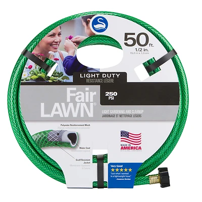 Swan SNFA12050 Garden Hose, 50 ft, 1/2 in Diameter, Green