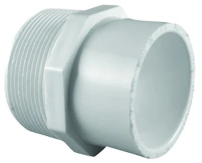Schedule 40 PVC Pressure Reducing Adapter, Male, White, 1 x 3/4 In.
