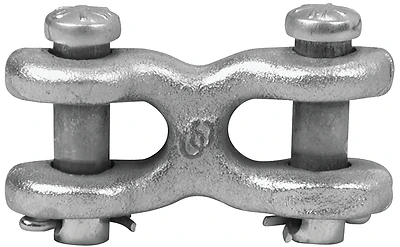Campbell Blue-Krome Double Clevis, 7/16-In.