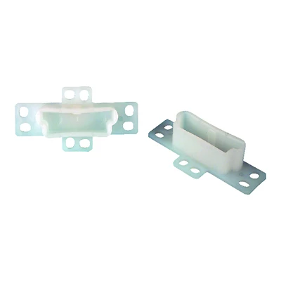 US Hardware WP-8815C Drawer Track Bracket, Plastic, White