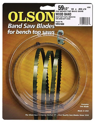 Olson 51659 Bandsaw Blade, 1/8 x 59.5-In., 14-TPI