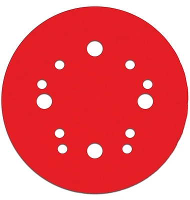 Diablo DCD050080H04G Sanding Disc, 5 in Dia, 80 Grit, Coarse, Ceramic Abrasive, 12-Hole