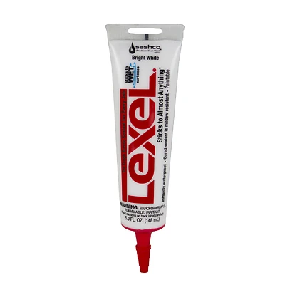 Lexel Caulk, White, 5-oz. Squeeze Tube