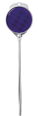 Hy-Ko DM100B48 Driveway Marker, Blue Reflective, Aluminum Shaft, 48-In.