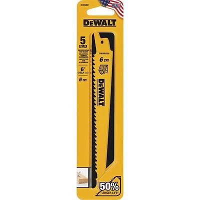 Bi-Metal Reciprocating Saw Blade, 6-TPI, 6 In., 2-Pk.