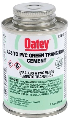 4 Oz. Medium Bodied Abs To Pvc Green Transition Cement