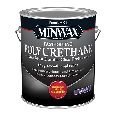 Minwax 71028 Fast-Drying Polyurethane, Satin, 1-Gallon