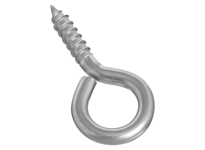 Screw Eye, #4 Large, Stainless Steel
