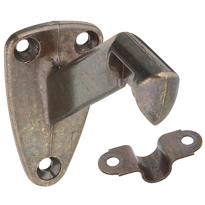 National Hardware N159-566 Handrail Bracket with Strap, Antique Brass, 250 lb