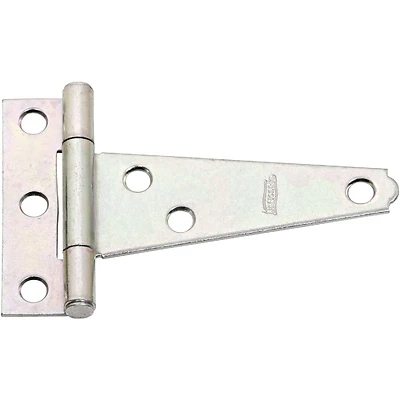 Gate T-Hinge, Light Duty, Zinc, 3 In.