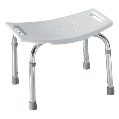Dn7025 Adjustable Shower & Tub Seat, 300 Lb Capacity, White/chrome