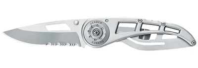 22-41613 Ripstop I Folding Knife, 2.3 In Serrated Blade, Stainless Steel