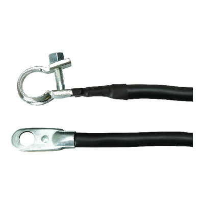 24 In. 4 Gauge Top Post Battery Cable With Tin-plated Brass Ends