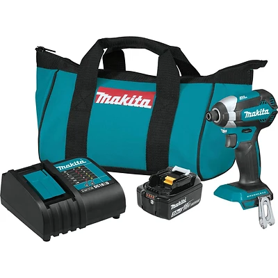 Makita XDT131 LXT Cordless Impact Driver Kit, Brushless Motor, 18-Volt