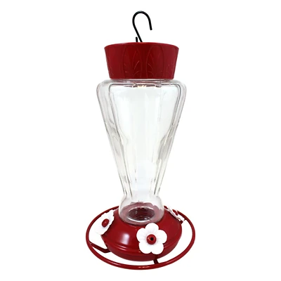 28 Oz. Glass Royal Hummingbird Feeder With 4 Ports And Ant Moat