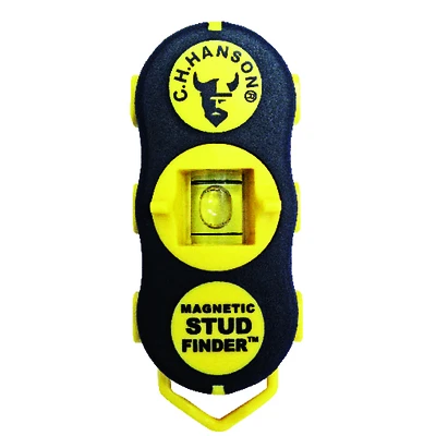 C.H. Hanson 03040 Magnetic Stud Finder, 1 In. Detection, Black/Yellow