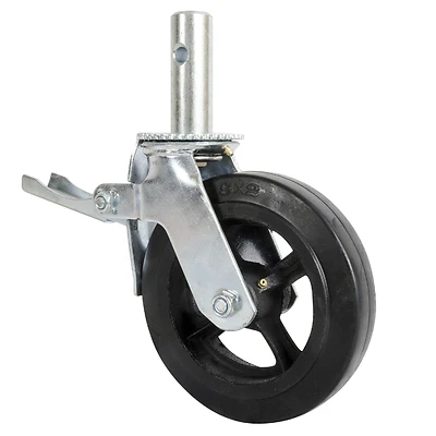 MetalTech M-MBC8 8 In. Scaffolding Caster Wheel, 750 Lb Load, Double Lock