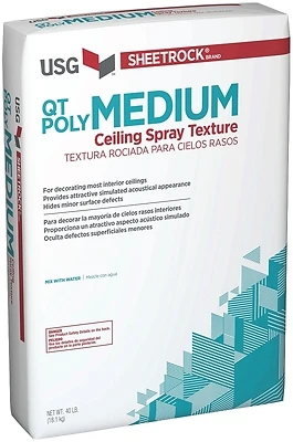 USG Ceiling Spray Texture, Powder, Medium, 40 Lb. Bag