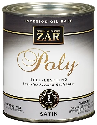 ZAR 32912 Interior Polyurethane, Clear Satin, 1 Qt.