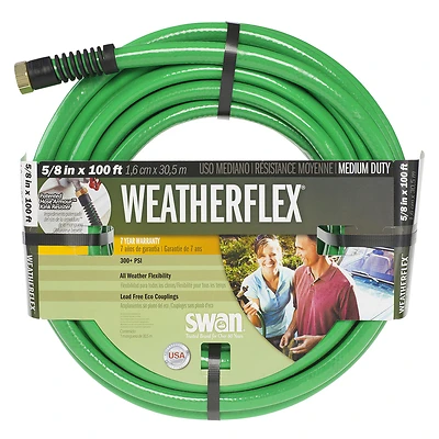 WeatherFlex All-Weather Garden Hose, Medium Duty, 5/8-In. x 100-Ft.