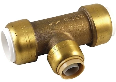 Transition Slip Tee, 1 x 1 In. PVC x 1 In. Copper Tube