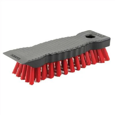 Libman 510 Scrub Brush with Scraper, 7 In., Red Bristle