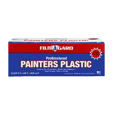 High-Density Pro Painter's Plastic Film, 9 x 400-Ft.