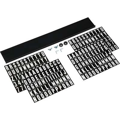 Hy-Ko AK-270 Mailbox Name and Address Kit, 15 In., Plastic, Black/White