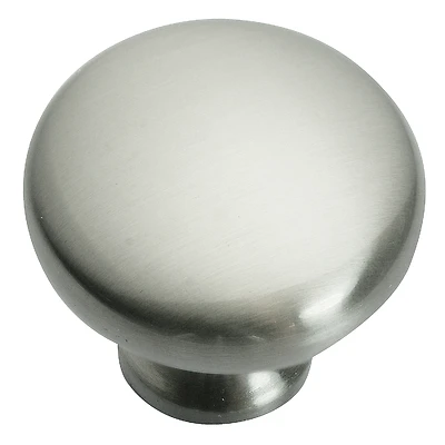 Celebration Round 1-1/4 In. Satin Chrome Cabinet Knob 54439, 1 Pk
