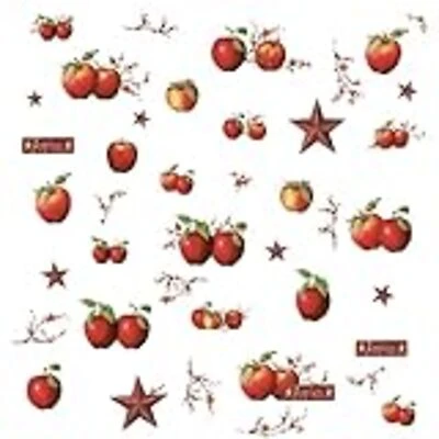 Country Apples Peel & Stick Wall Decals - 40-piece Set