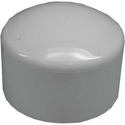 Genova 30153 PVC Schedule 40 Pipe Cap, 3 In. Slip Joint, White