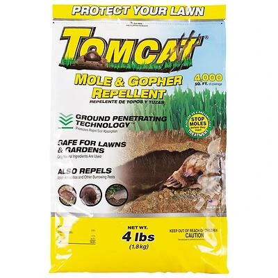 4 Lb. Mole & Gopher Repellent Granules - Effective Pest Control For Lawns
