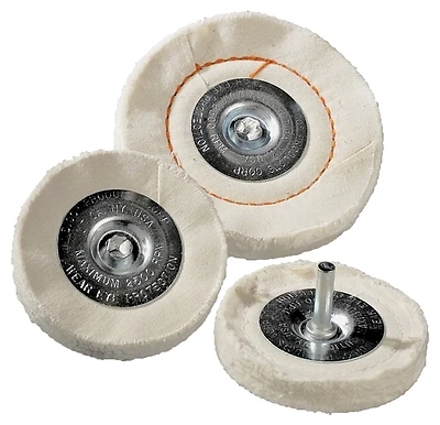 Dico 527-41-4M Cotton Buffing Wheel, 4 In. Dia., 1/2 In. Thick