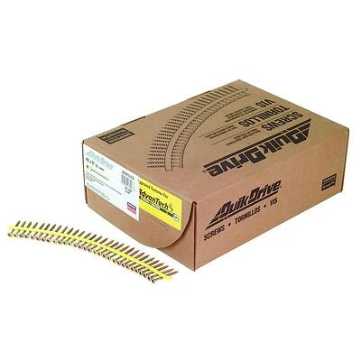 #9 X 2 In. T-25 Wsv Collated Wood Screw, Yellow Zinc Finish (2000 Pk)