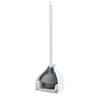 Libman 598 Premium Toilet Plunger and Caddy, 24 in., 5 in. Cup