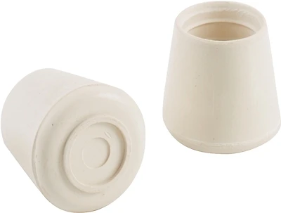 Shepherd Hardware 9223 Furniture Leg Tip, Round Rubber, Off-White, 1-1/4 In Dia