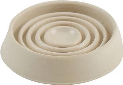 Shepherd Hardware 9167 Rubber Caster Cups, 2 In., Off White, 4 Pack