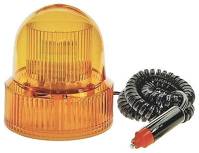 V773a 12 Volt Amber Flashing Light With 12 Ft Coiled Cord