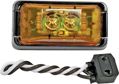 Peterson V153KA Amber LED Clearance Light Kit, 12V, With Mounting Bracket