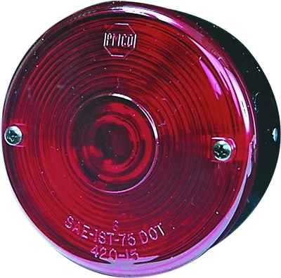 Peterson V428S Round Tail Light, 12 Volt, Incandescent
