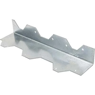L Angle Connector, Angle Reinforcement, 16 Gauge, Galvanized Steel, 9 In.
