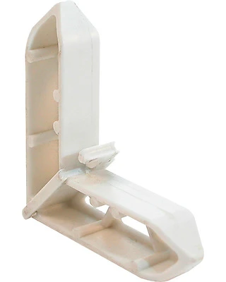 Screen Frame Corner, Cream Plastic, 3/4 x 7/16 In., 20-Pk.