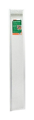 Frost King G636W Gutter Guard Screen, White Vinyl, 6-5/8 In. x 3 Ft.