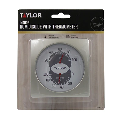 Taylor 5504 Indoor Analog Thermometer and Hygrometer, Fahrenheit