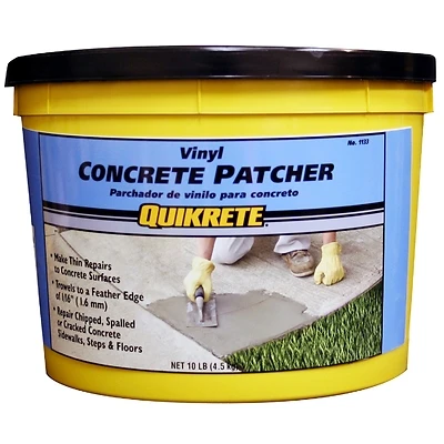 Quikrete 113311 Vinyl Concrete Patcher, Gray, 10-Lb.